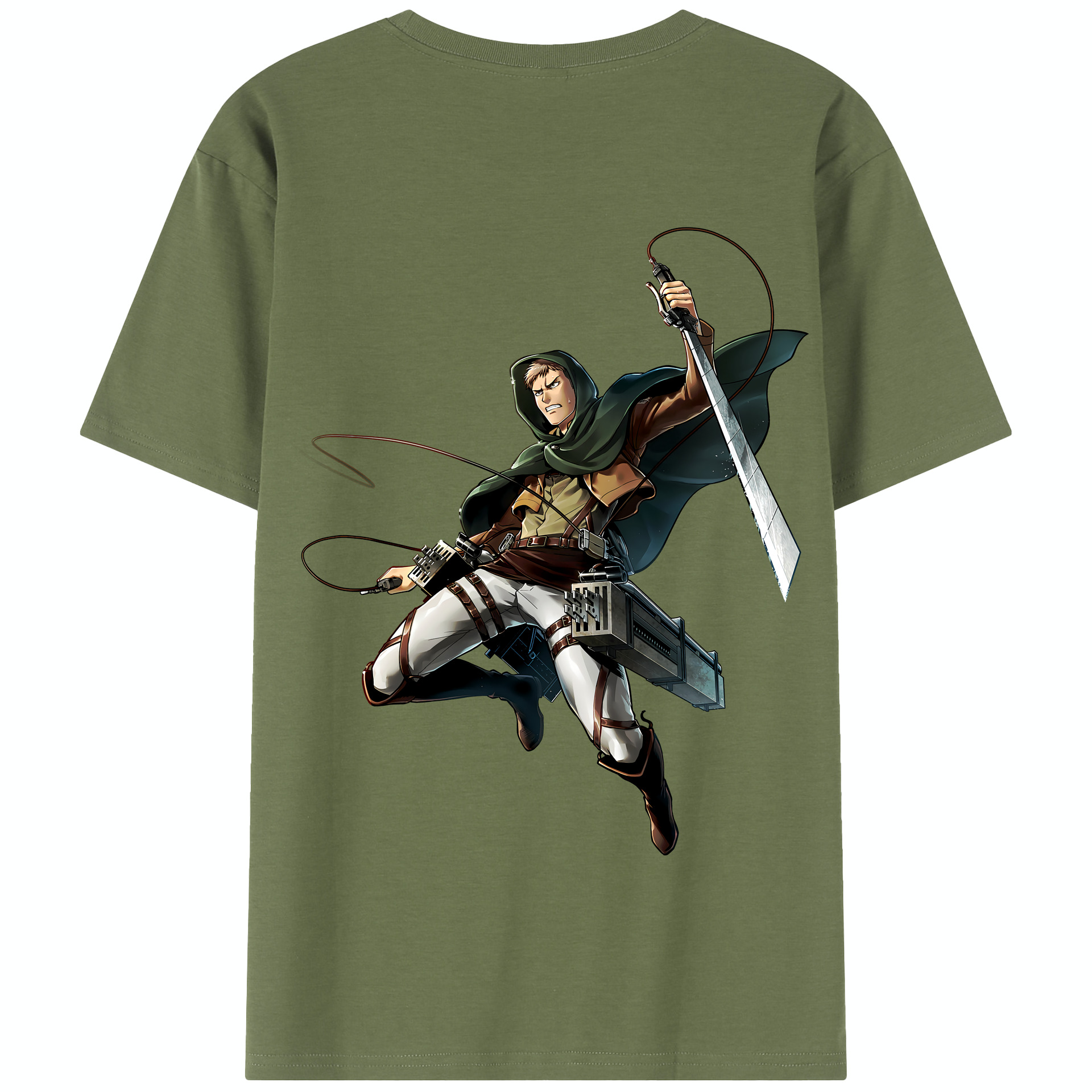 （画像用） 進撃の巨人 Attack on Titan 綿100％半袖Tシャツ（背面プリント）